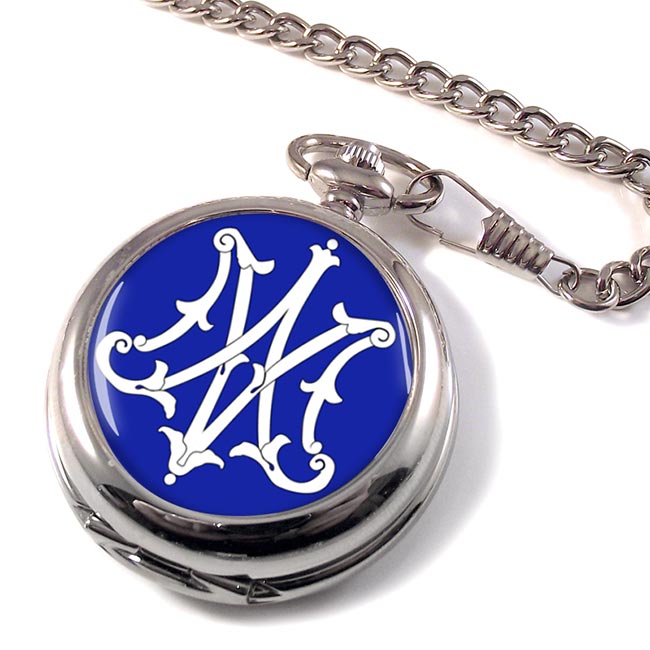 Monogram of Mother Mary Pocket Watch